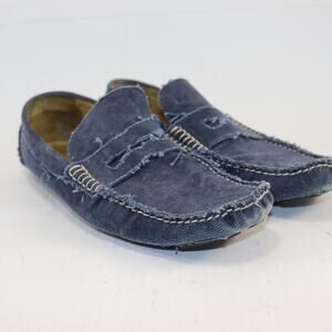 Billy Reid Men’s Loafers Size 10.5 – Distressed Denim Slip-Ons